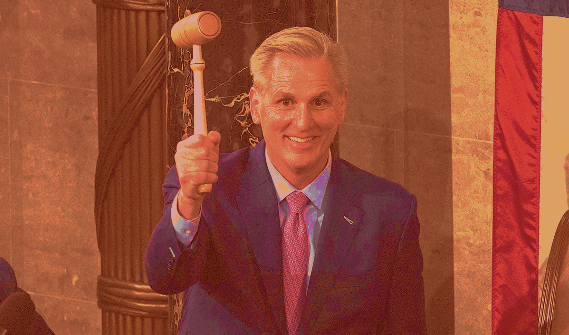 McCarthy with Speaker's gavel